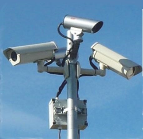 Surge protection for outdoor surveillance system